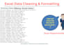 clean, format, merge, and split excel data professionally